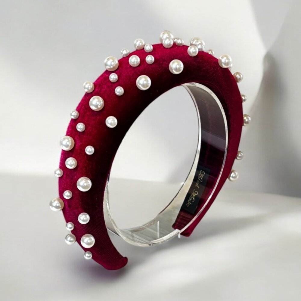 Women Elegant Pearls Headband
